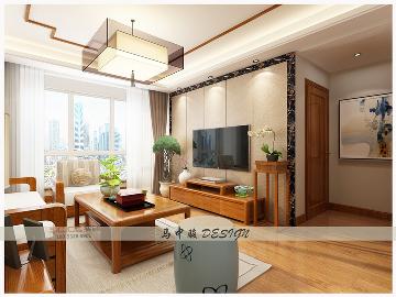 中城嘉汇93平新中式装修案例