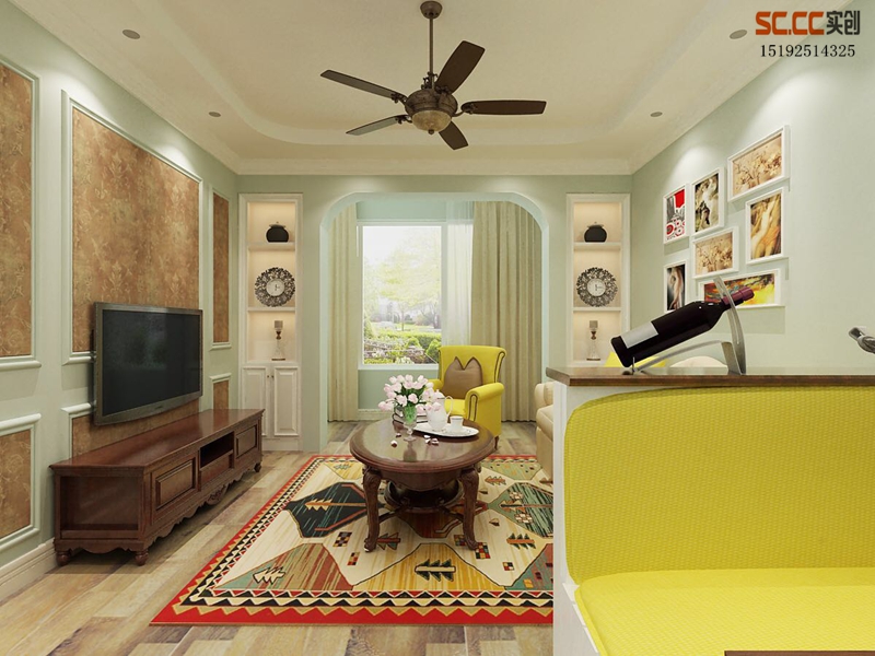 二居 简美 实创 和达 城上城 客厅图片来自快乐彩在和达城上城85平二居室简美装修的分享