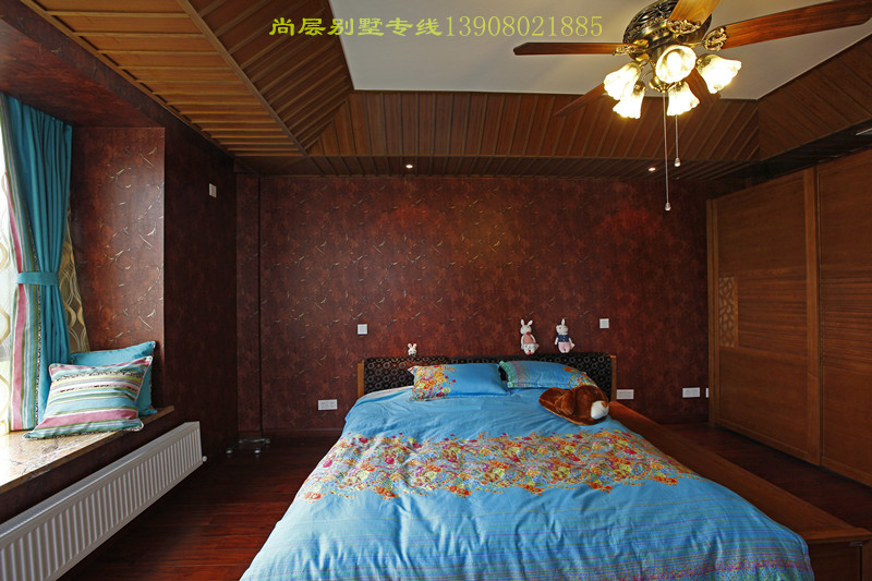 别墅 小资 卧室图片来自成都尚层装饰在成都尚层装饰--芙蓉古城中式的分享