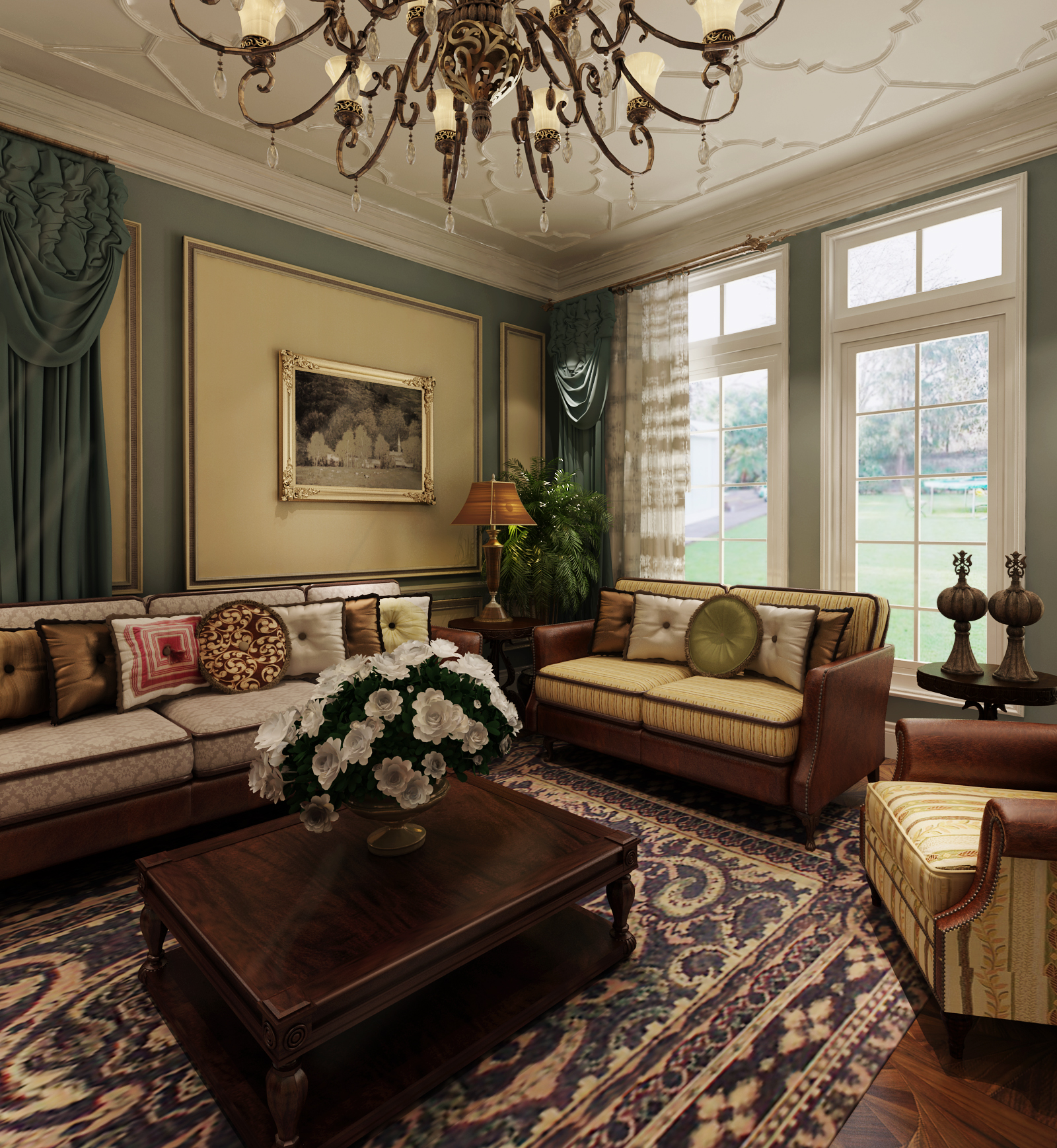 客厅图片来自日升装饰秋红在300简欧式风格赏析的分享