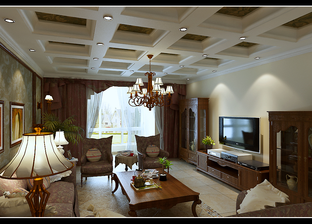 客厅图片来自日升装饰秋红在240平米古典美式风格的分享