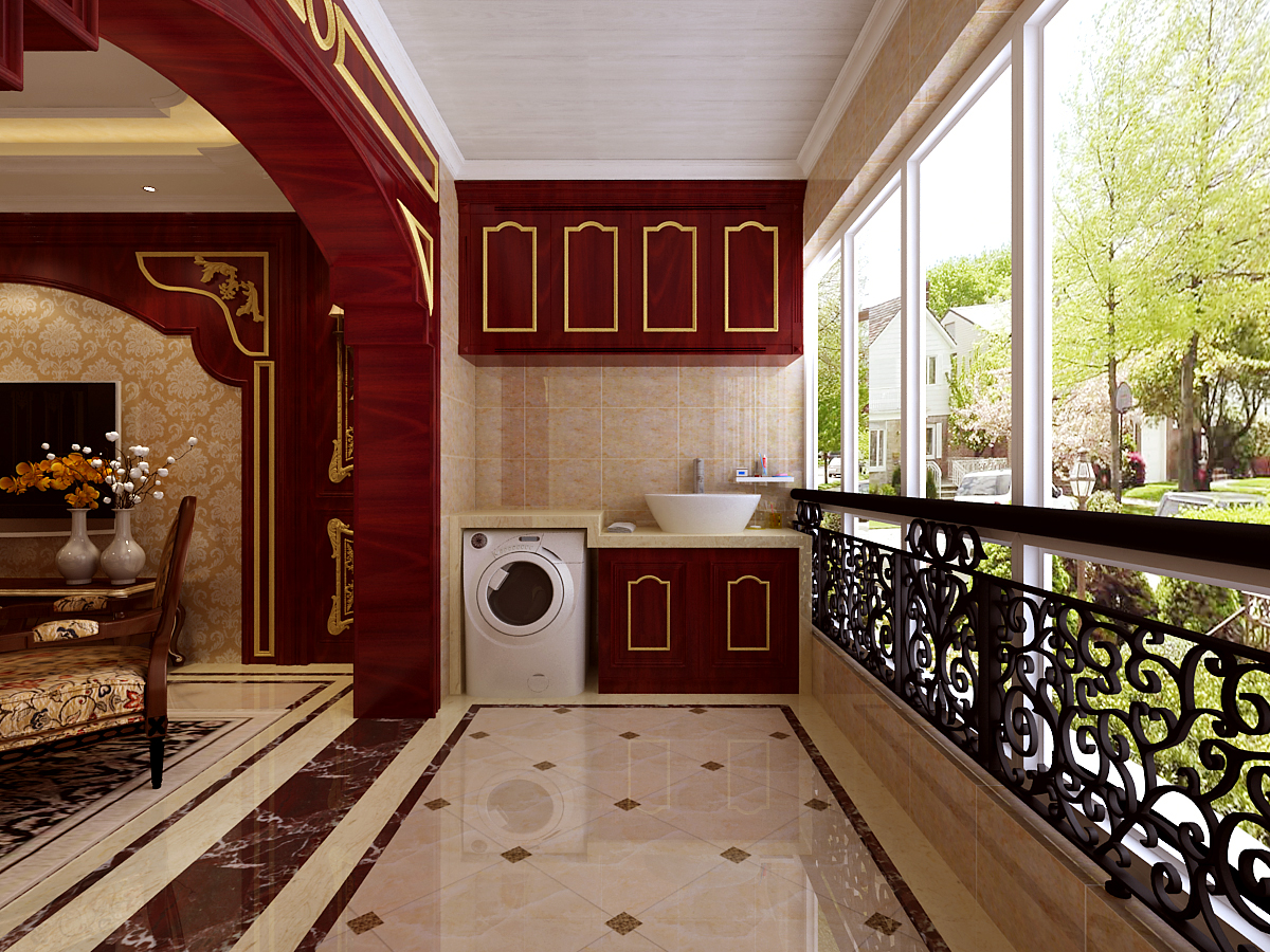 阳台图片来自日升装饰秋红在280平米古典欧式风格赏析的分享