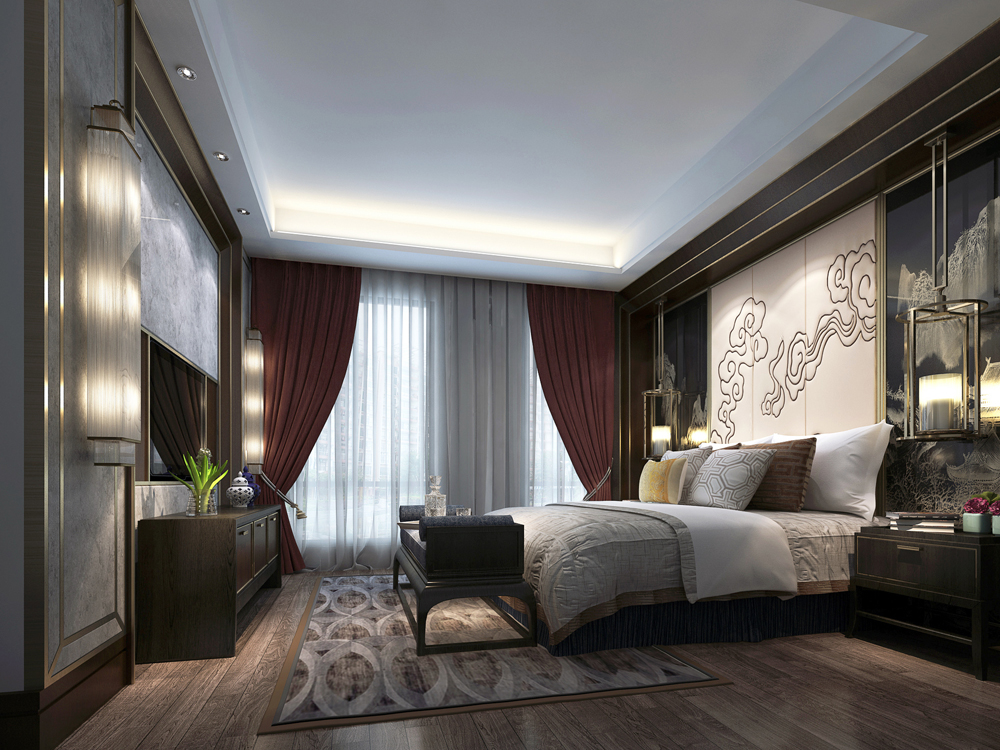 别墅 中式 卧室图片来自tjsczs88在清雅中国风的分享