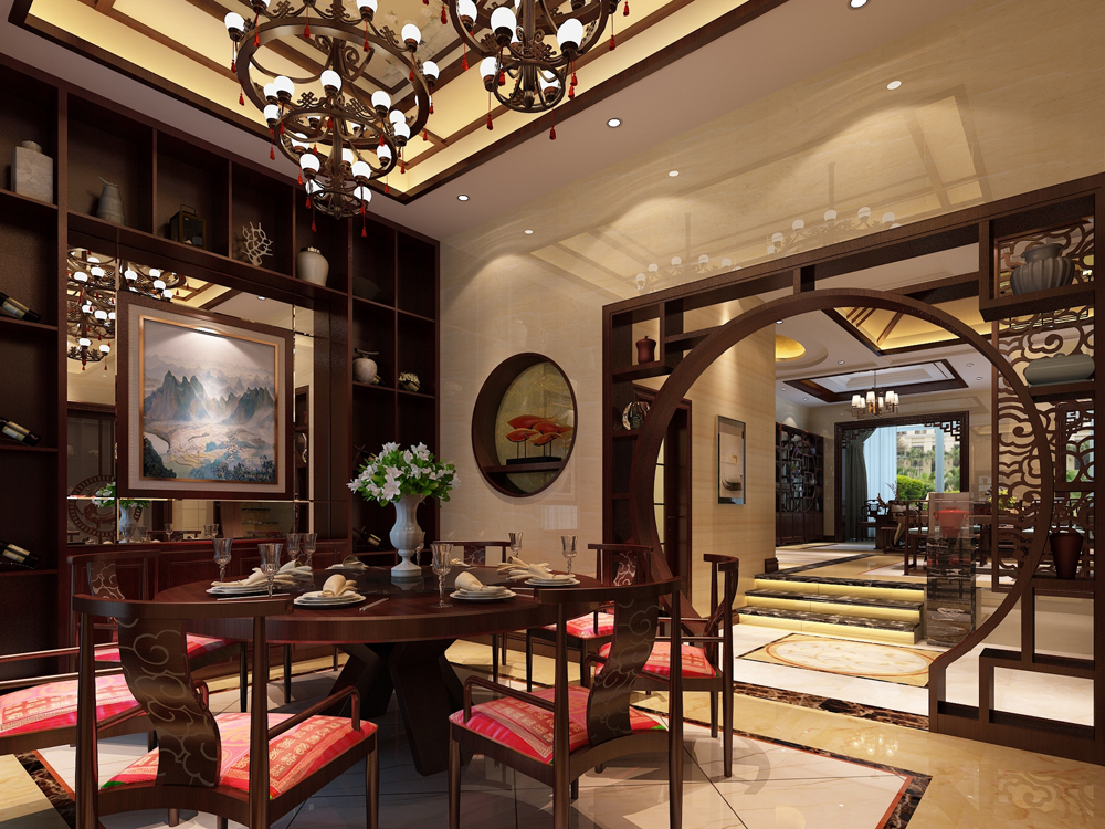 别墅 白领 收纳 中式 奢华 餐厅图片来自tjsczs88在闲庭闻芳的分享