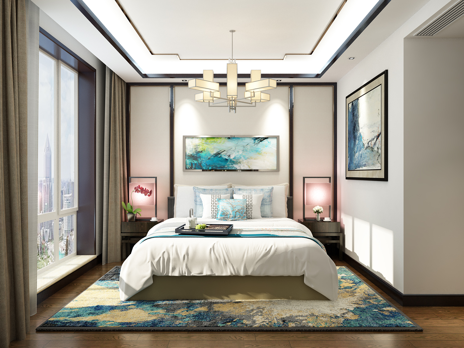卧室图片来自北京业之峰装饰王宏哲在时代印染的分享