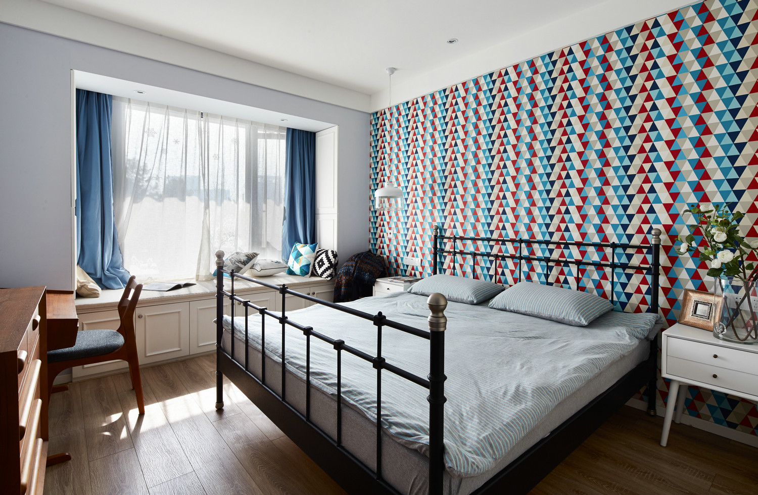卧室图片来自翼森设计在北欧的分享
