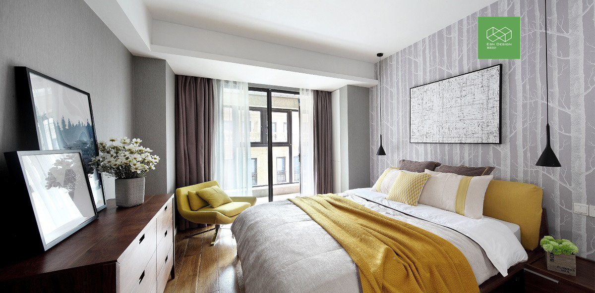 卧室图片来自翼森设计在现代工业的分享