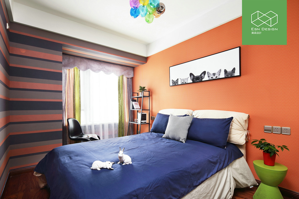 卧室图片来自翼森设计在翼森设计 港式现代的分享