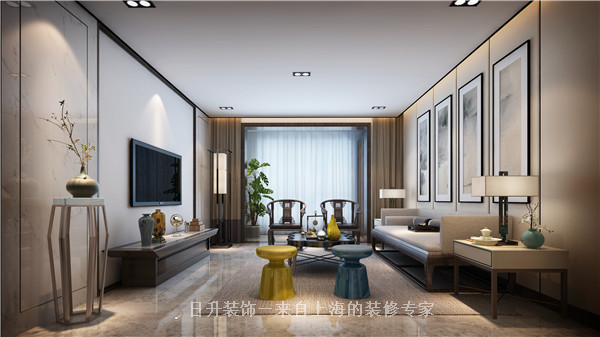 客厅图片来自日升嬛嬛在新中式风格装修的分享