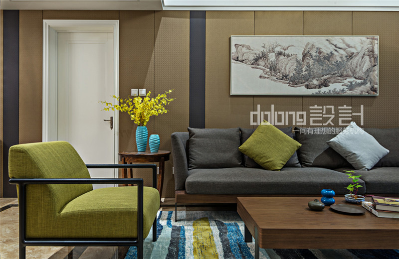 简约 三居 客厅图片来自DoLong董龙设计在法兰谷装修实景《眷秋》的分享