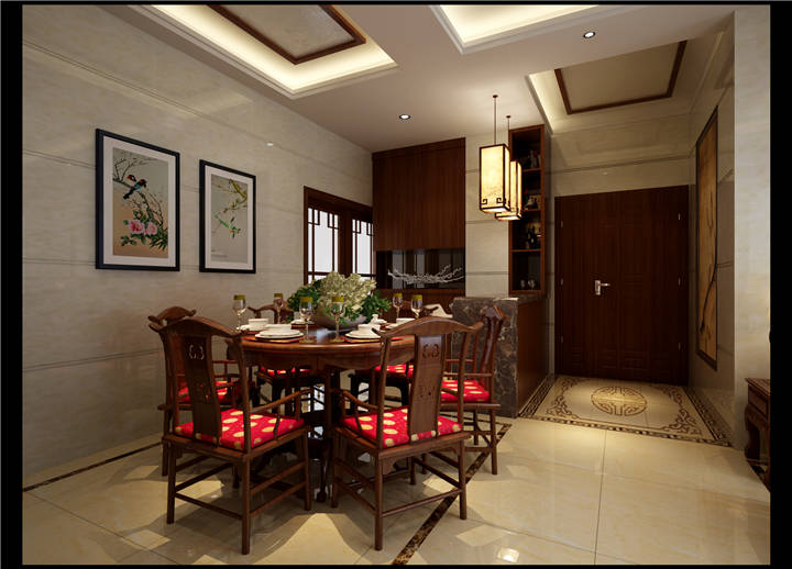 餐厅图片来自广州九艺（三星）装饰设计在华林国际江先生雅居的分享