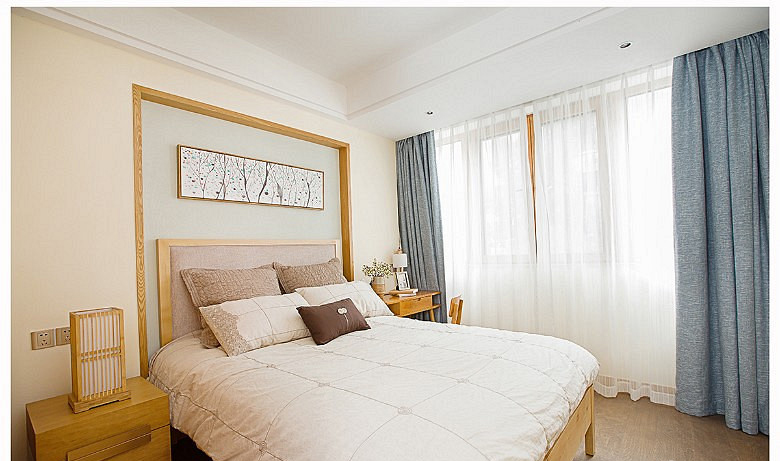 卧室图片来自家装大管家在纯纯原木风 87平日式混搭雅致居的分享