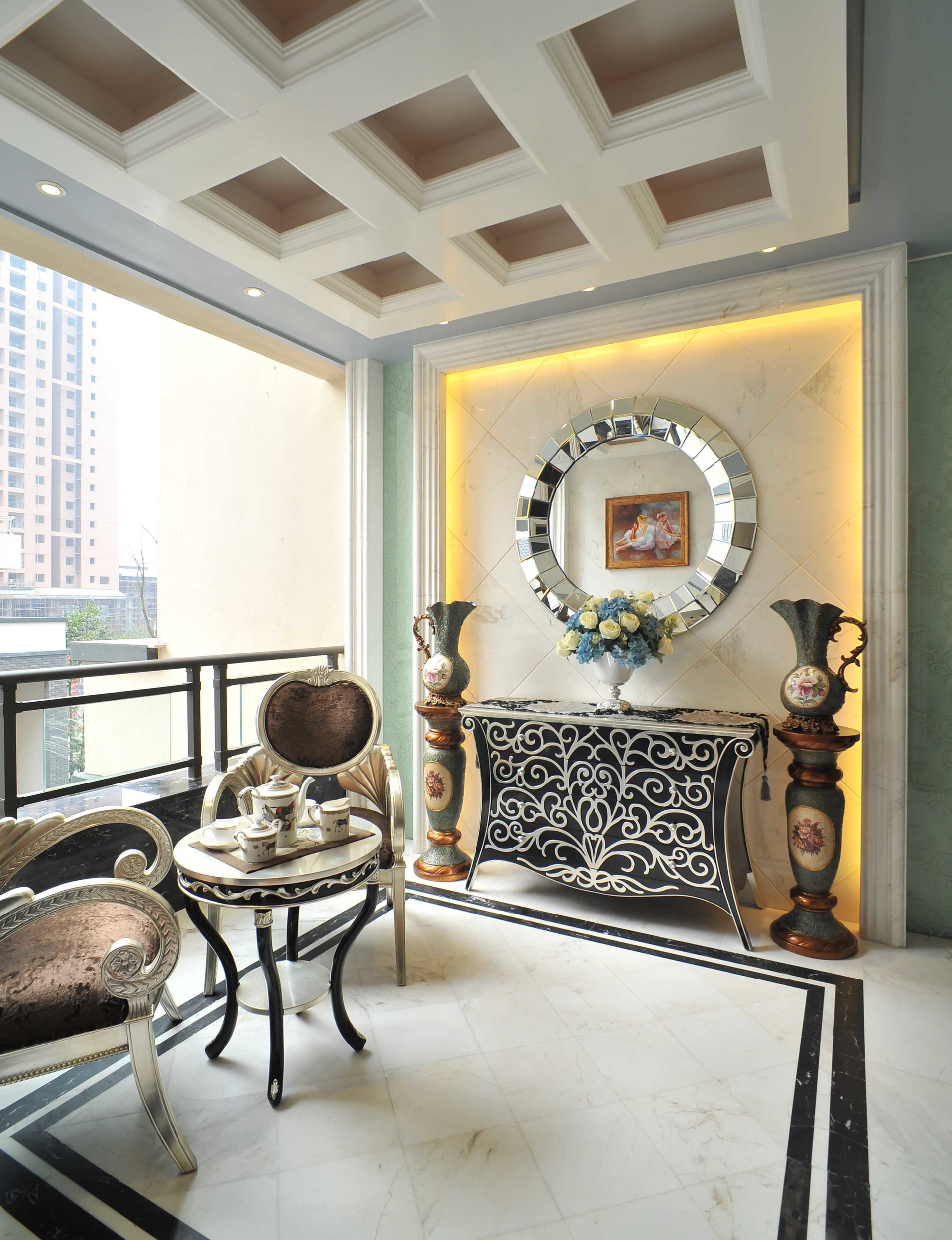 欧式 旧房改造 复式 LOFT 装修风格 客厅图片来自北京生活家装饰公司在160平 复式欧式风格装修的分享
