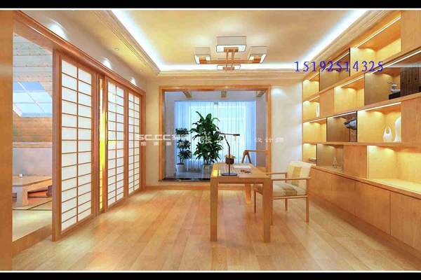 复式 美式 日式 白领 客厅图片来自快乐彩在鲁信长春花园复式240平美式日式的分享