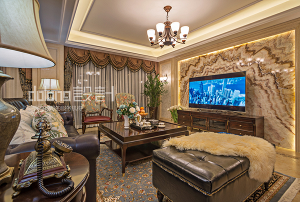 混搭 客厅图片来自DoLong董龙设计在法兰谷装修实景《绒情西雅图》的分享