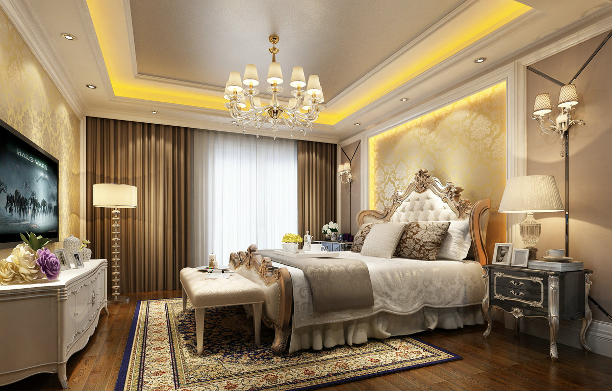 卧室图片来自业之峰装饰旗舰店在典雅风范的分享