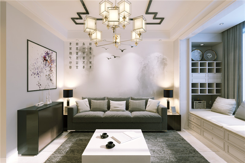 龙发装饰 现代简约 客厅图片来自龙发装饰天津公司在诺德89平米现代简约风格的分享