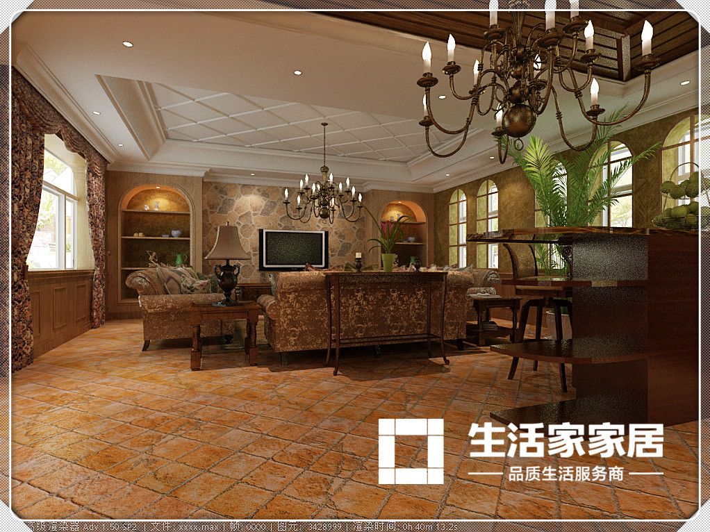 古典风格 生活家家居 别墅 客厅图片来自天津生活家健康整体家装在保安江南城-古典风格的分享