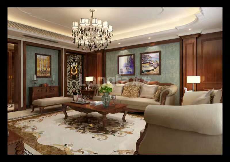 沙发背景图片来自西安龙发装饰黄蓉在湖城大境205美式风格的分享