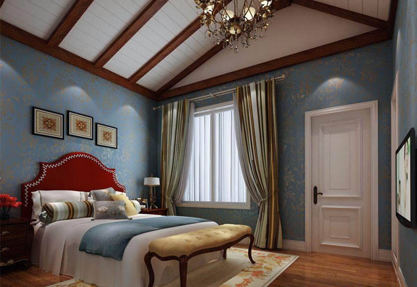 简约 欧式 别墅 白领 卧室图片来自实创装饰百灵在潮白河孔雀城350平米装修效果图的分享