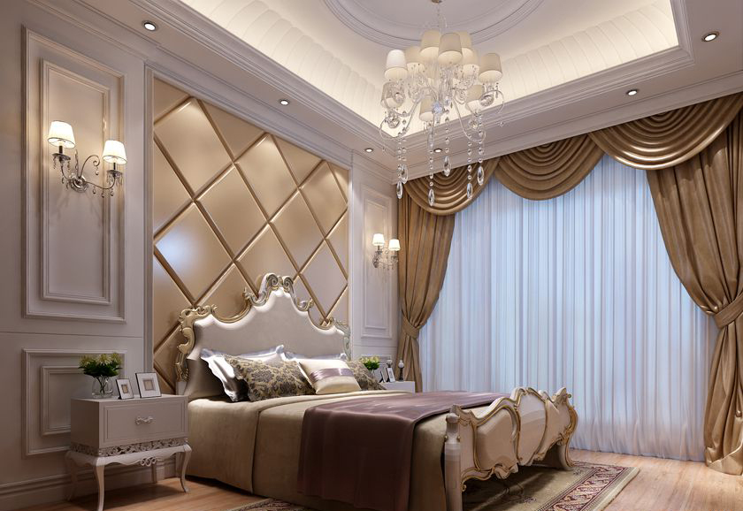 欧式 简约 别墅 白领 旧房改造 卧室图片来自实创装饰百灵在恒大金碧天下别墅356㎡装修案例的分享