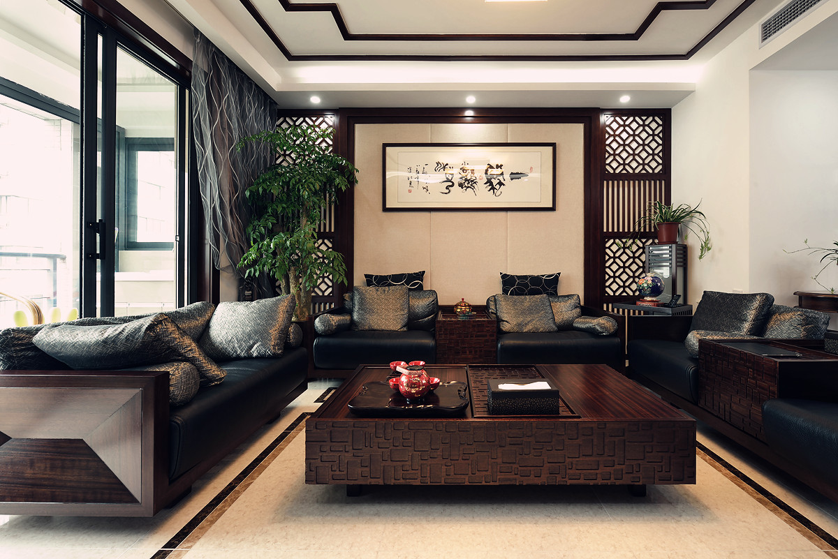 三居 中式风格 中海国际 客厅图片来自百家设计小刘在中海国际社区116平中式风格的分享