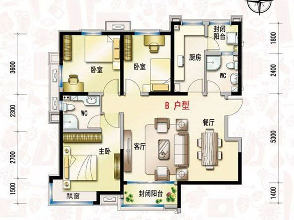 首创 装修 三居 白领 收纳 旧房改造 户型图图片来自tjsczs88在现代家园的分享