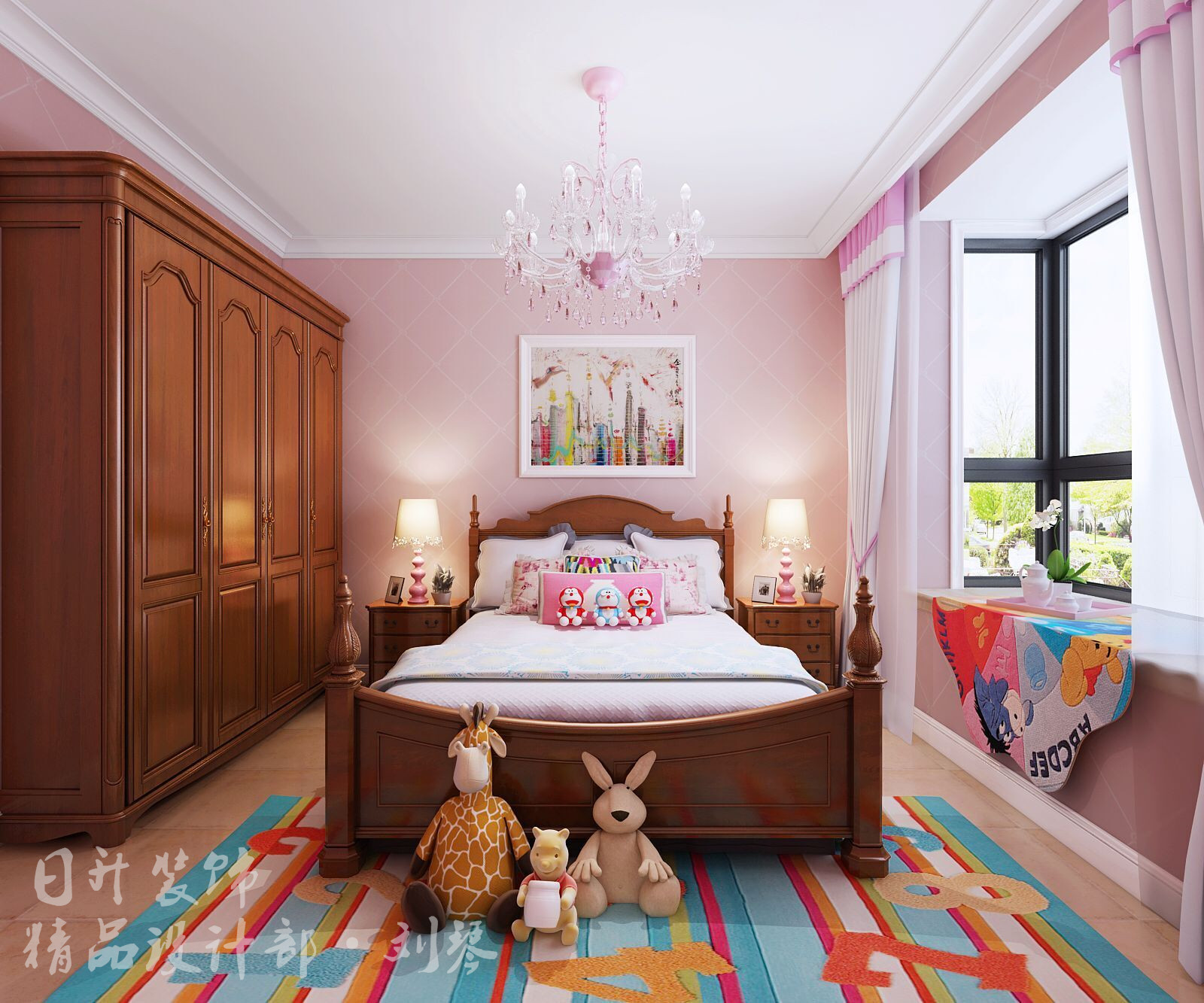 儿童房图片来自日升嬛嬛在曲江130平现代简约风格装修的分享