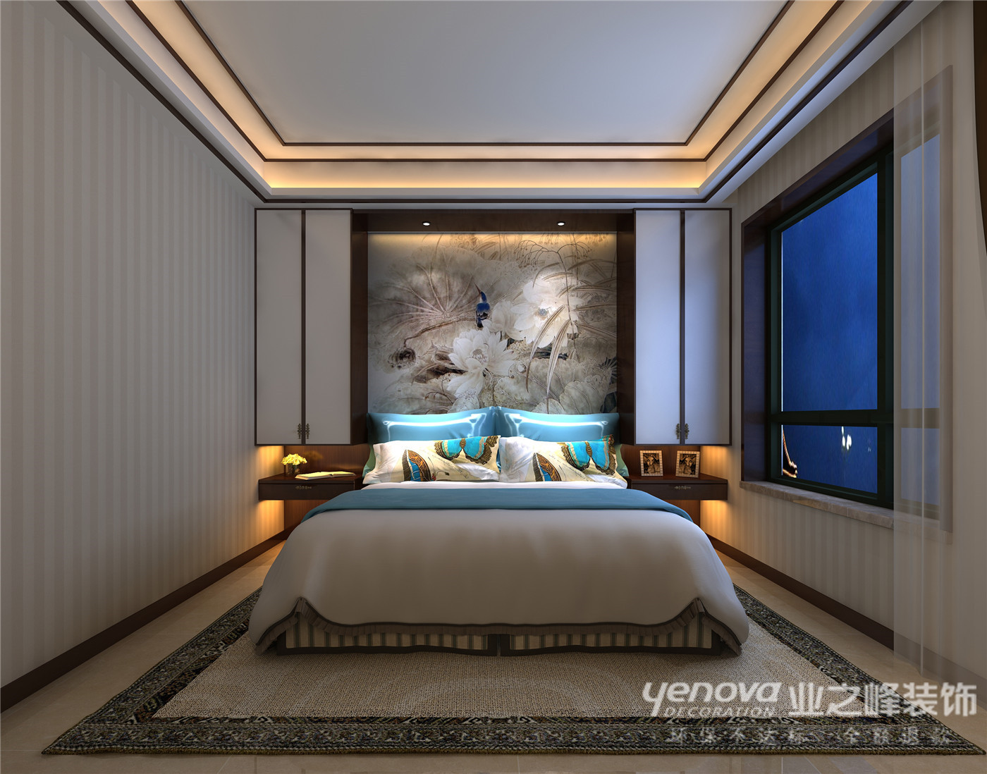 中式风格 业之峰 环保装修 幸福里 卧室图片来自太原业之峰诺华装饰杨丽茹在家的感觉的分享