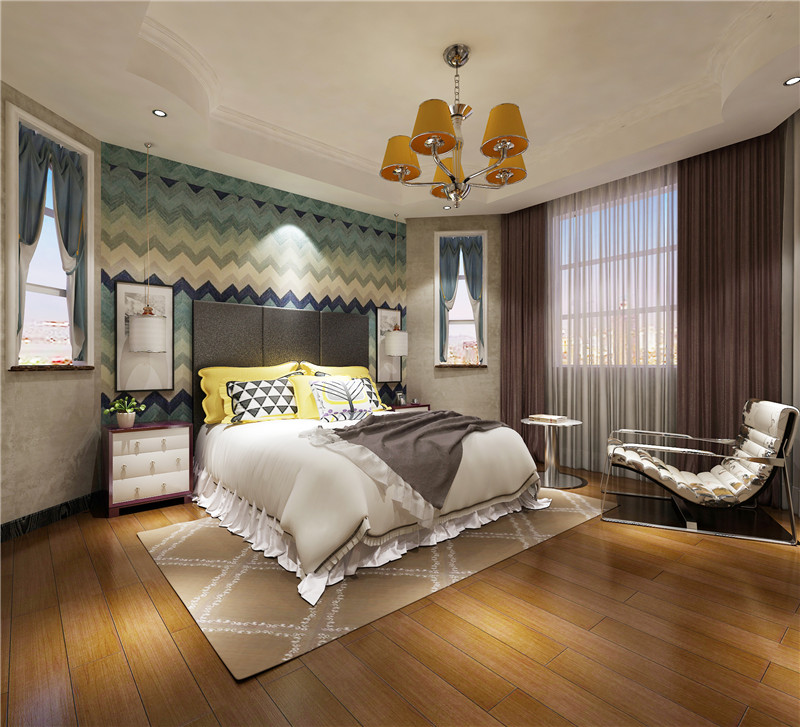 龙发装饰 海宁湾 简约 现代 二居 卧室图片来自龙发装饰天津公司在海宁湾100平米简约现代风格的分享