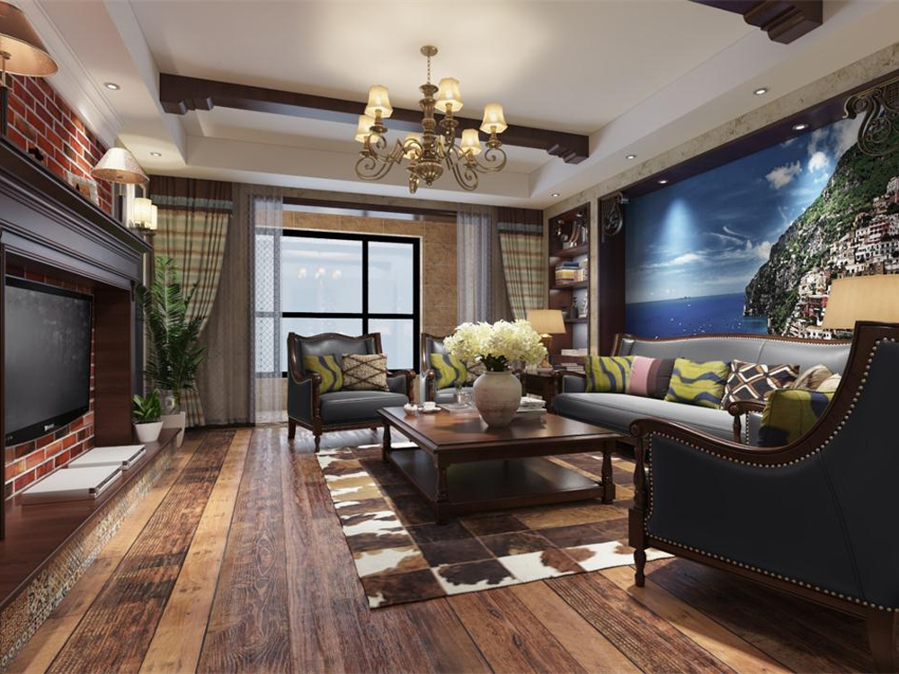 三居 收纳 旧房改造 80后 美式 客厅图片来自tjsczs88在美式情调的分享