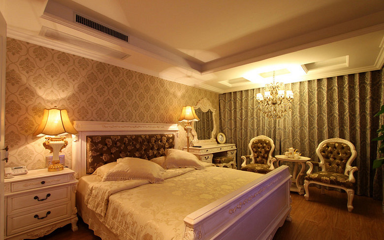 欧式 二居 小资 卧室图片来自武汉全有装饰在广电兰亭荣荟83平欧式风格的分享