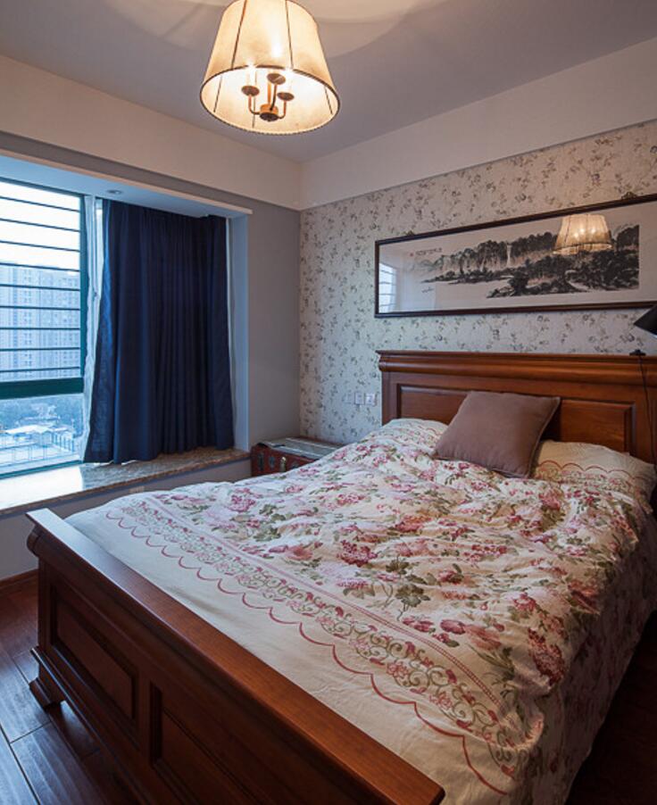 简约 美式 三居 小资 白领 卧室图片来自武汉全有装饰在金地澜菲溪岸126平美式简约的分享