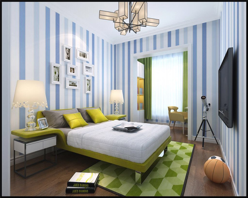 龙发装饰 听海蓝珊 三居 后现代 室内设计 卧室图片来自龙发装饰天津公司在听海蓝珊140平米后现代风格的分享