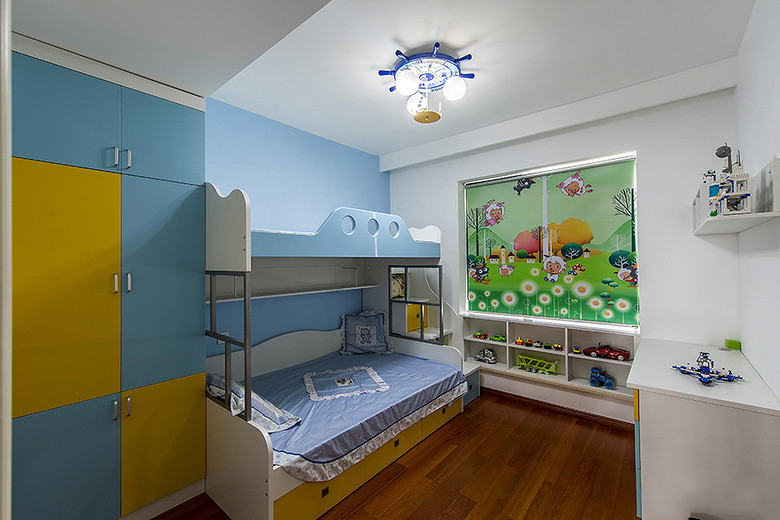简约 三居 现代 实用主义 儿童房图片来自武汉全有装饰在融侨城B1户型现代简约风格的分享