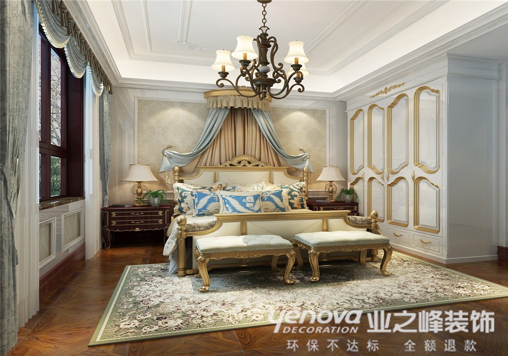 欧式 别墅 卧室图片来自青岛业之峰装饰--小娟在【麗山国际】220平的分享