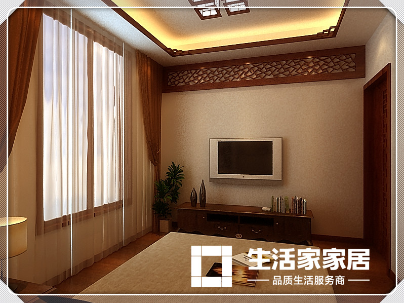 简约 小资 三居 收纳 生活家家居 卧室图片来自天津生活家健康整体家装在北宁湾-中式风格的分享