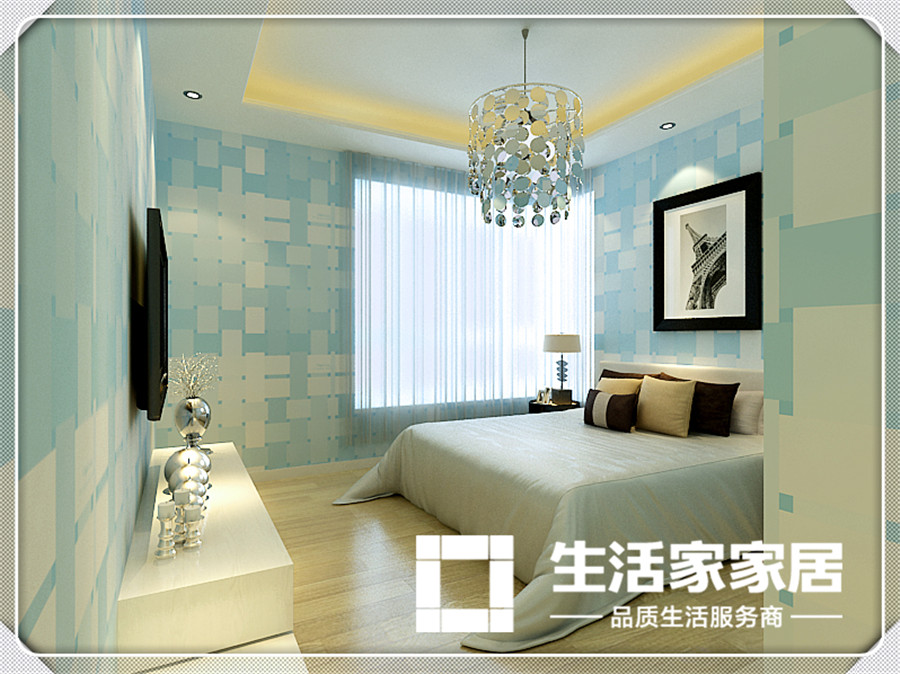 简约 三居 小资 生活家家居 卧室图片来自天津生活家健康整体家装在碧桂园-现代简约的分享