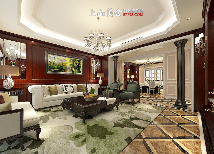 欧式 客厅图片来自刘耀成在《尊品世家》上海一品世家的分享