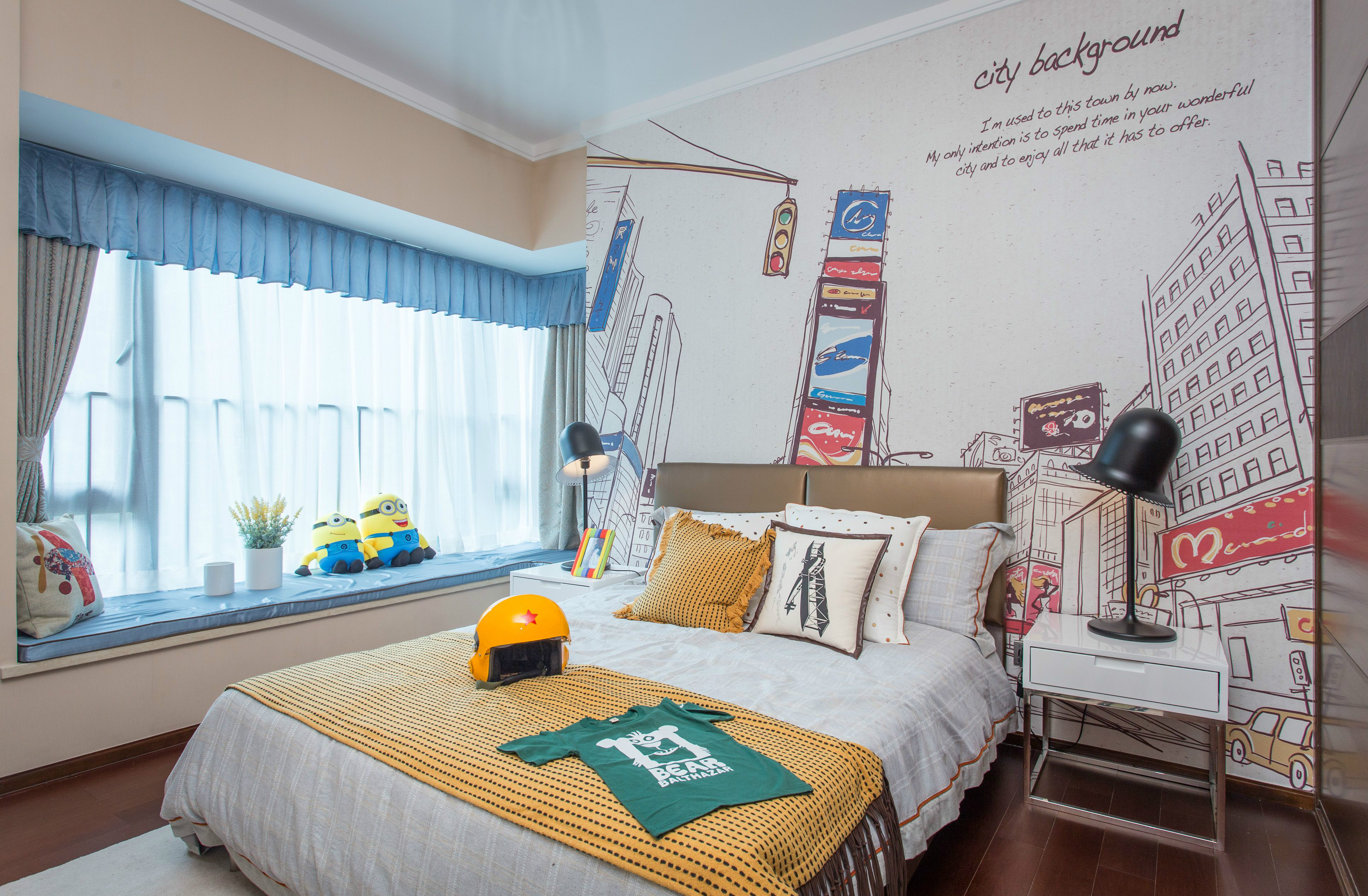 田园 简约 卧室图片来自陕西峰光无限装饰在东旭小区的分享