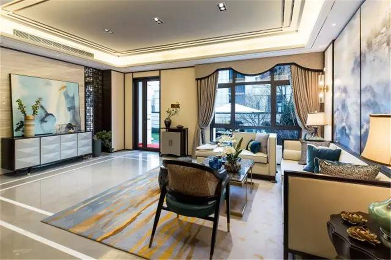 龙发装饰 现代 中式 格调林泉 平层 客厅图片来自龙发装饰天津公司在格调林泉250平米现代中式风格的分享