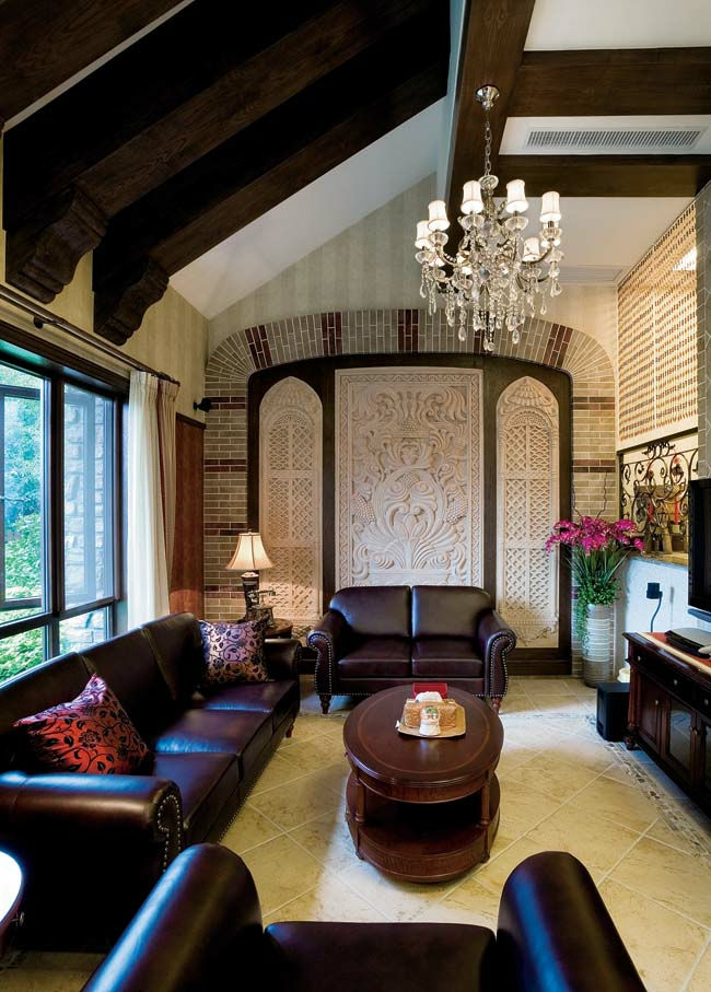 别墅 客厅图片来自尚筑装饰在四海逸家 地中海风格的分享