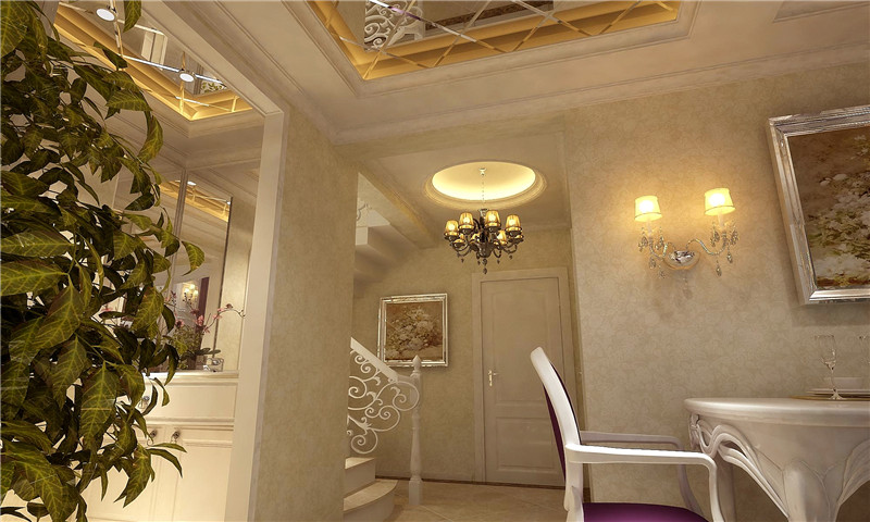 龙发装饰 珑著 三居 简约欧式 欧式 餐厅图片来自龙发装饰天津公司在珑著160平米简欧风格的分享