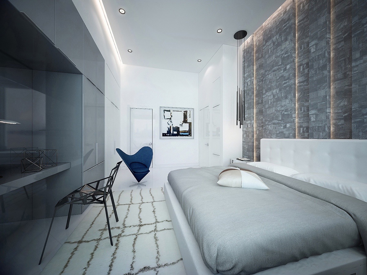 简约 卧室图片来自别墅设计师杨洋在精致现代风格设计的分享