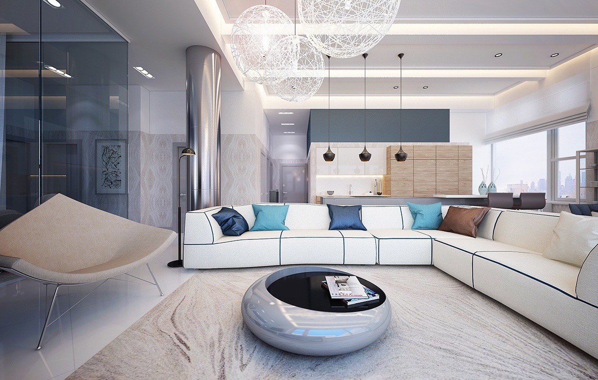 简约 客厅图片来自别墅设计师杨洋在精致现代风格设计的分享