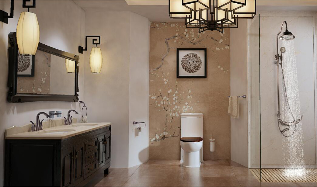 中式设计 别墅装修 别墅设计 卫生间图片来自紫云轩中式装修在别墅全套中式设计效果图的分享