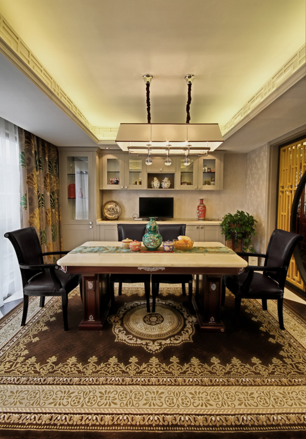 别墅 白领 客厅图片来自尚筑装饰在蓝山美树新东方主义风格的分享