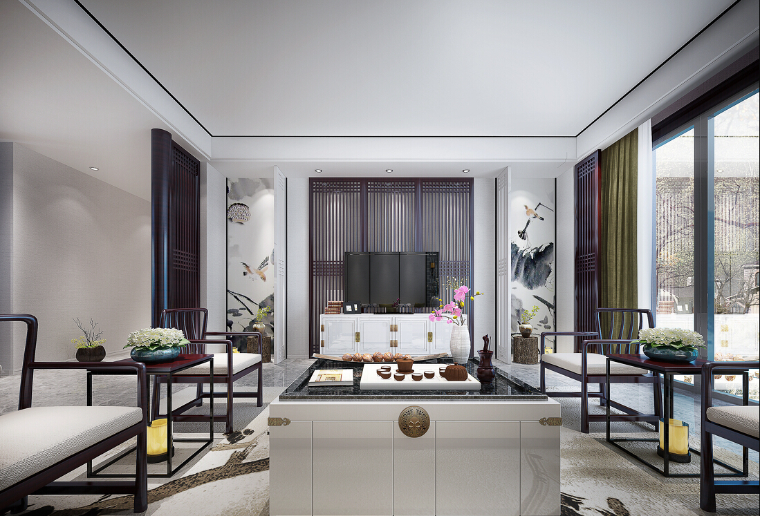 中式设计 别墅装修 别墅设计 客厅图片来自紫云轩中式装修在别墅全套中式设计效果图的分享