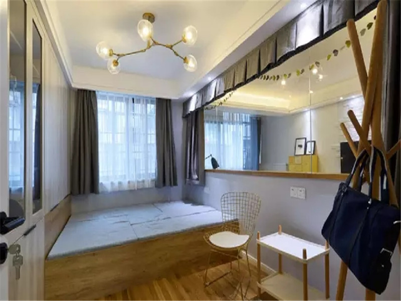 北欧 三居 白领 80后 小资 卧室图片来自高度国际姚吉智在120平米时尚北欧三居清爽有活力的分享
