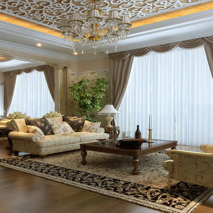 客厅图片来自北京紫禁尚品装饰刘霞在顺义别墅经典欧式风格作品的分享
